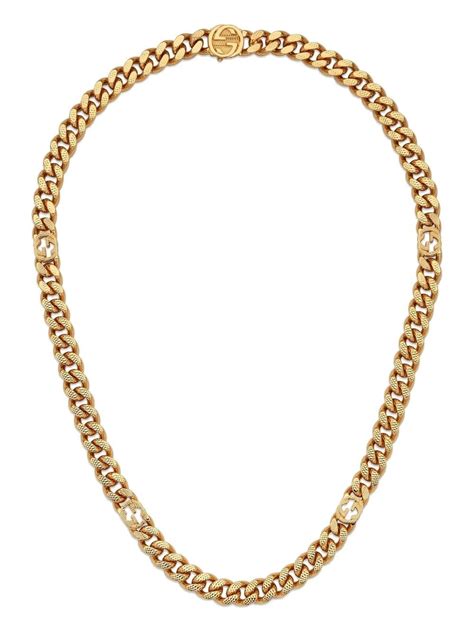 Collar de cadena Gucci Interlocking de 18 ct